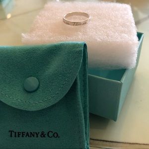 Tiffany & Co  I Love You Sterling Silver Ring sz 7